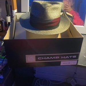 champ hat charcoal grey antique